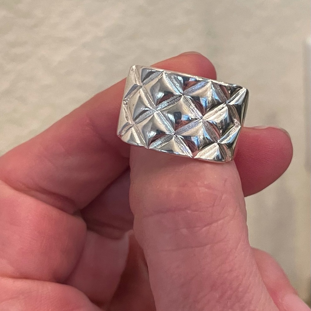 Solid Sterling Silver Stamped 925 Ring. - image 3